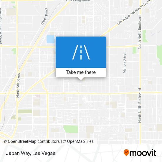 Mapa de Japan Way