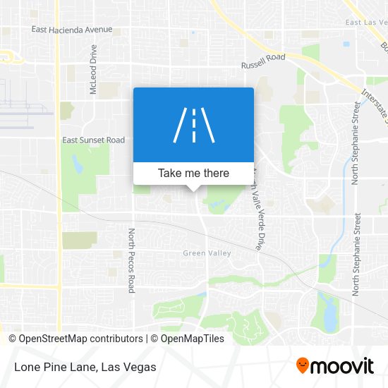 Mapa de Lone Pine Lane