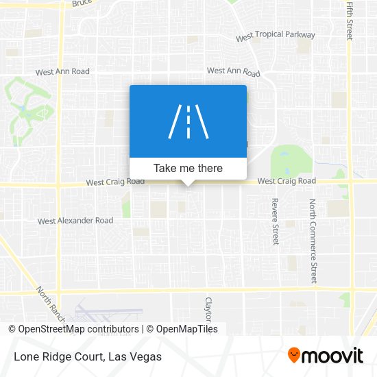 Mapa de Lone Ridge Court