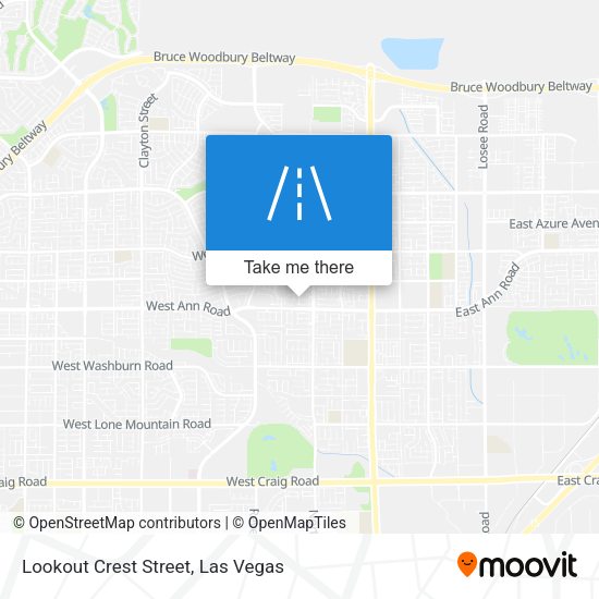 Lookout Crest Street map