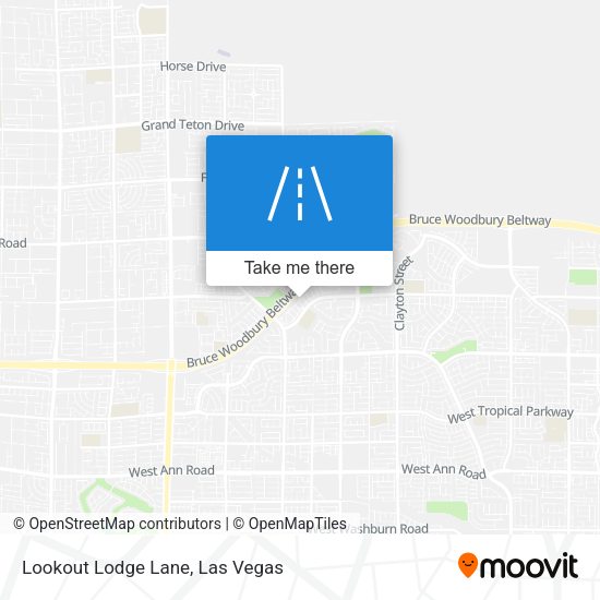 Lookout Lodge Lane map