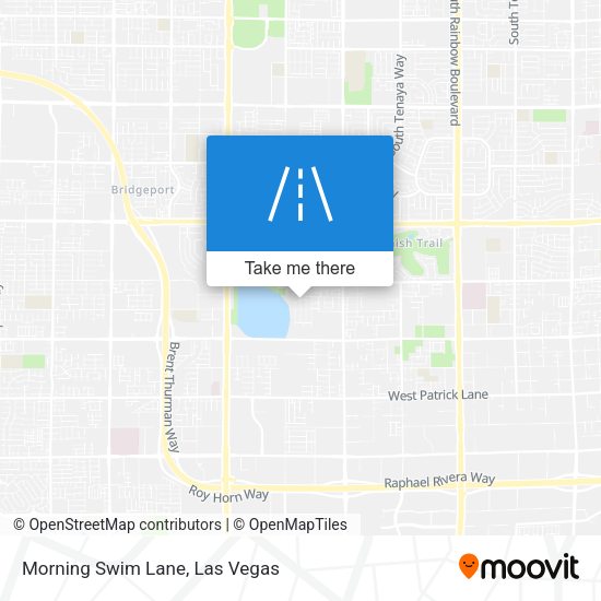 Morning Swim Lane map