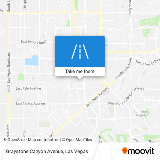 Graystone Canyon Avenue map