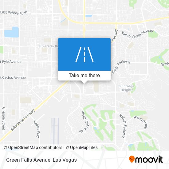 Mapa de Green Falls Avenue
