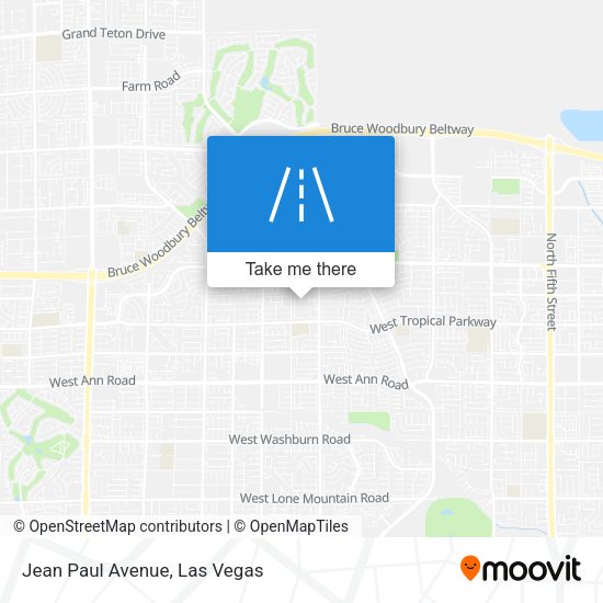 Jean Paul Avenue map