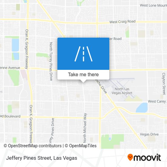 Jeffery Pines Street map