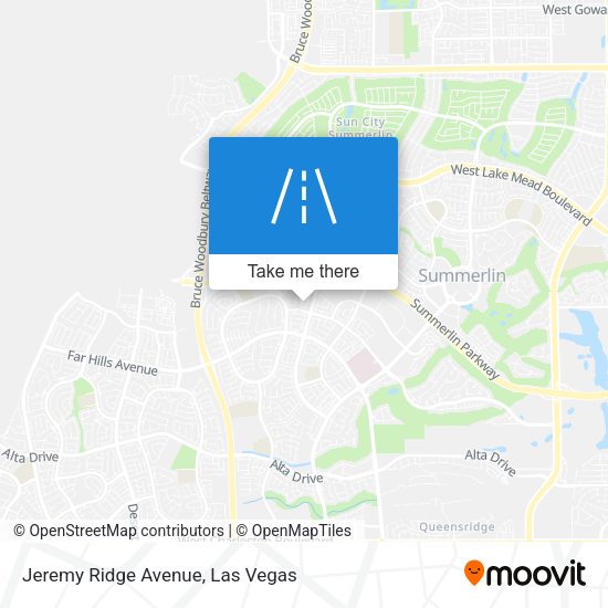 Jeremy Ridge Avenue map