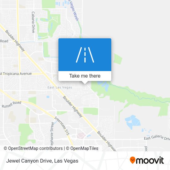 Jewel Canyon Drive map