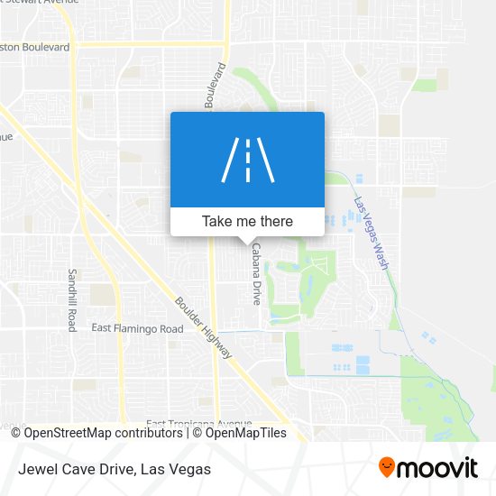 Jewel Cave Drive map