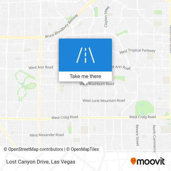 Mapa de Lost Canyon Drive