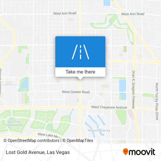 Lost Gold Avenue map