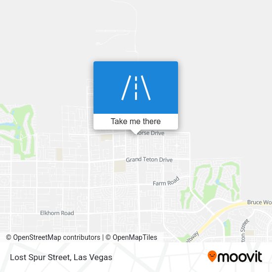 Lost Spur Street map