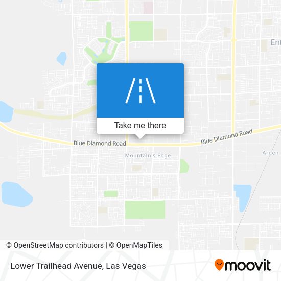 Lower Trailhead Avenue map