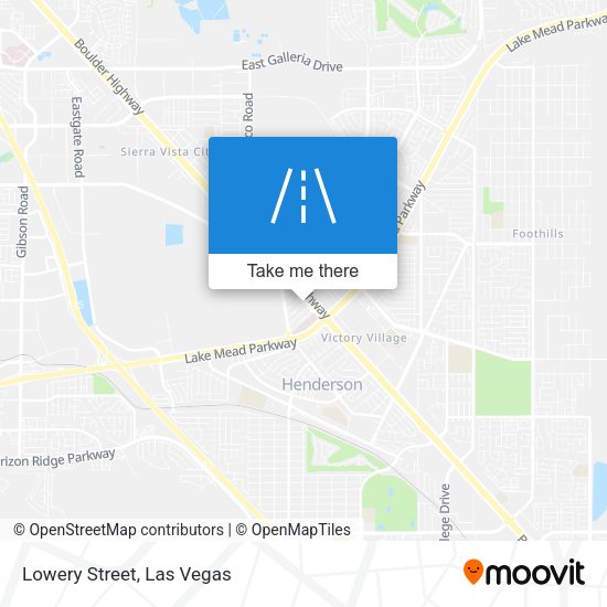 Mapa de Lowery Street
