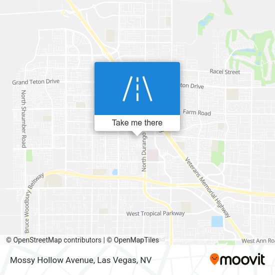 Mossy Hollow Avenue map