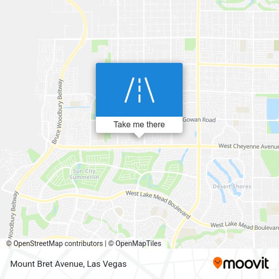 Mount Bret Avenue map