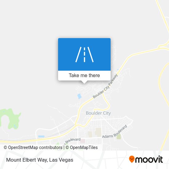 Mount Elbert Way map