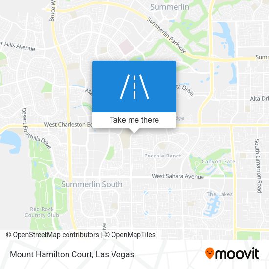Mount Hamilton Court map