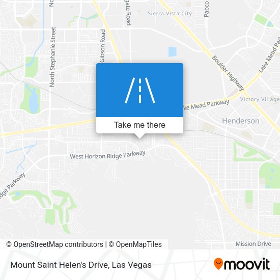 Mapa de Mount Saint Helen's Drive