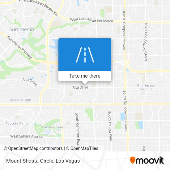 Mapa de Mount Shasta Circle