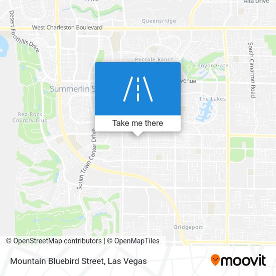Mountain Bluebird Street map