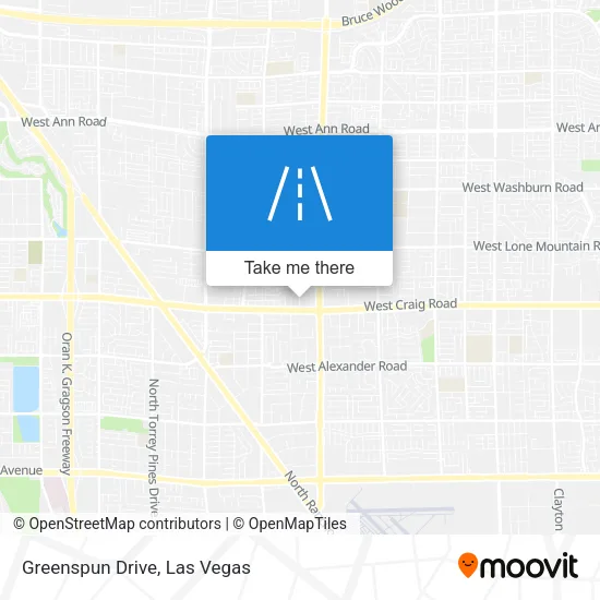 Greenspun Drive map