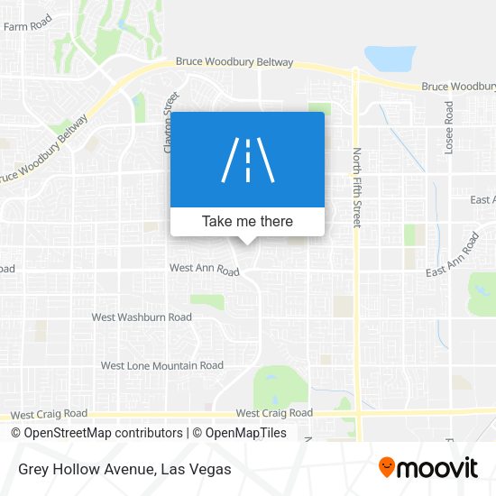 Grey Hollow Avenue map