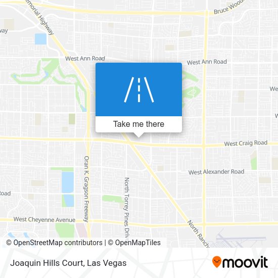 Joaquin Hills Court map