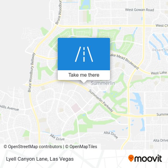 Mapa de Lyell Canyon Lane