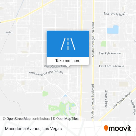 Macedonia Avenue map