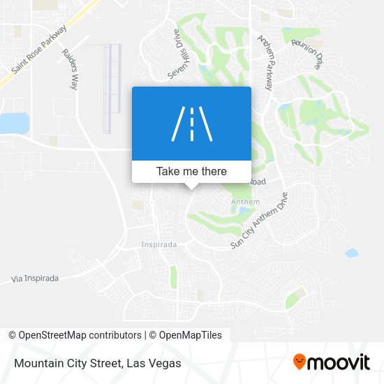 Mapa de Mountain City Street