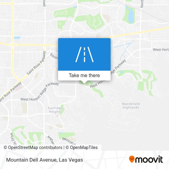 Mountain Dell Avenue map