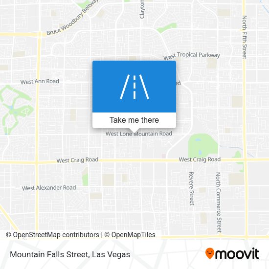 Mapa de Mountain Falls Street