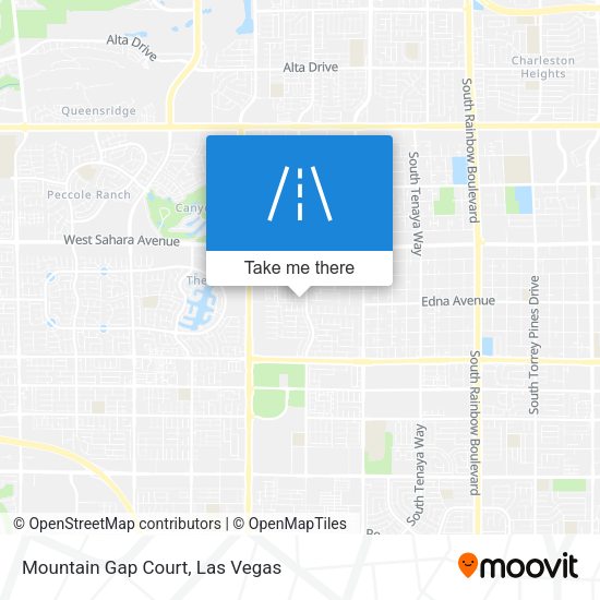 Mountain Gap Court map