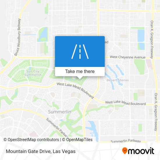 Mapa de Mountain Gate Drive