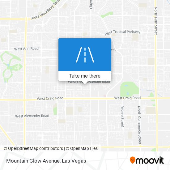 Mapa de Mountain Glow Avenue