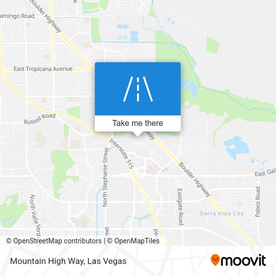 Mountain High Way map