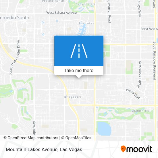 Mountain Lakes Avenue map