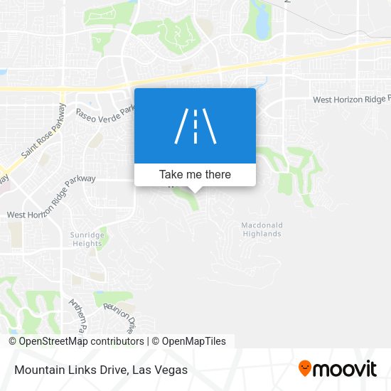 Mapa de Mountain Links Drive