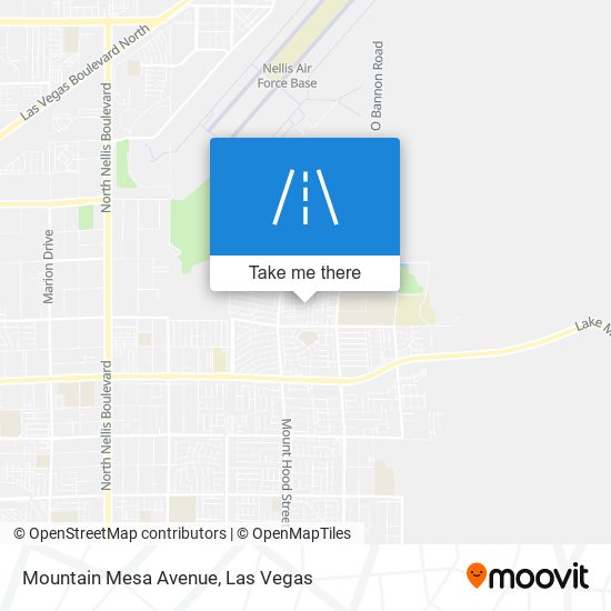 Mapa de Mountain Mesa Avenue