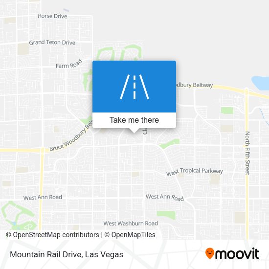 Mountain Rail Drive map