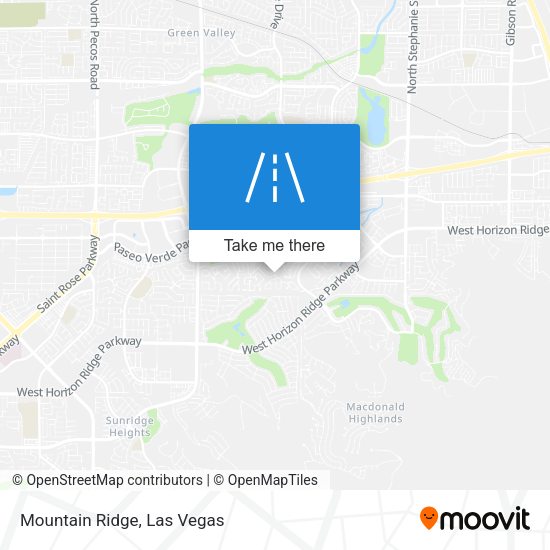 Mountain Ridge map