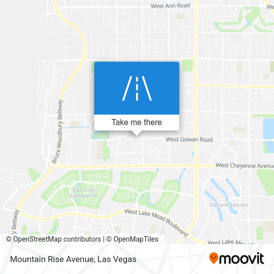 Mountain Rise Avenue map