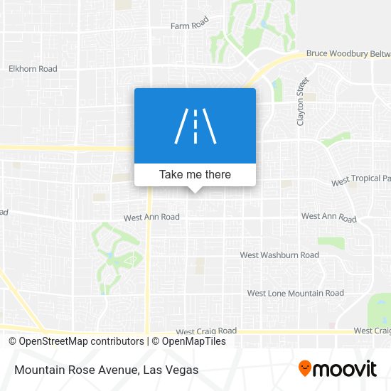 Mountain Rose Avenue map
