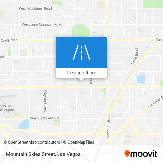 Mountain Skies Street map