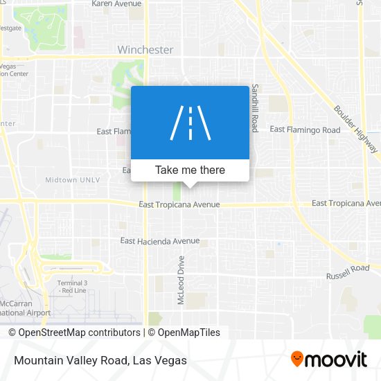 Mountain Valley Road map
