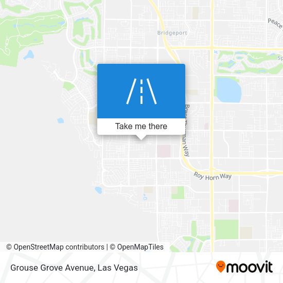 Grouse Grove Avenue map