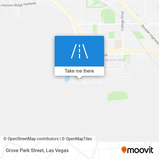 Grove Park Street map