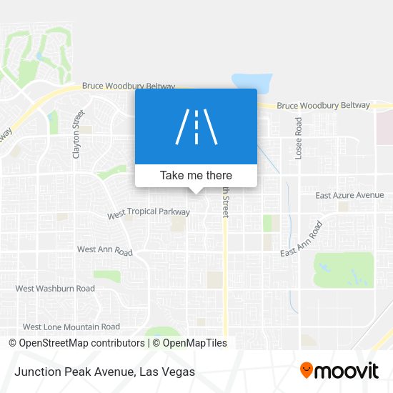 Junction Peak Avenue map