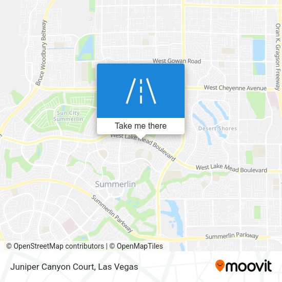 Mapa de Juniper Canyon Court